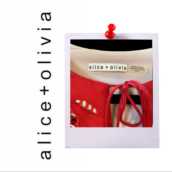 Alice + Olivia Red Dress - Picture 5 of 6